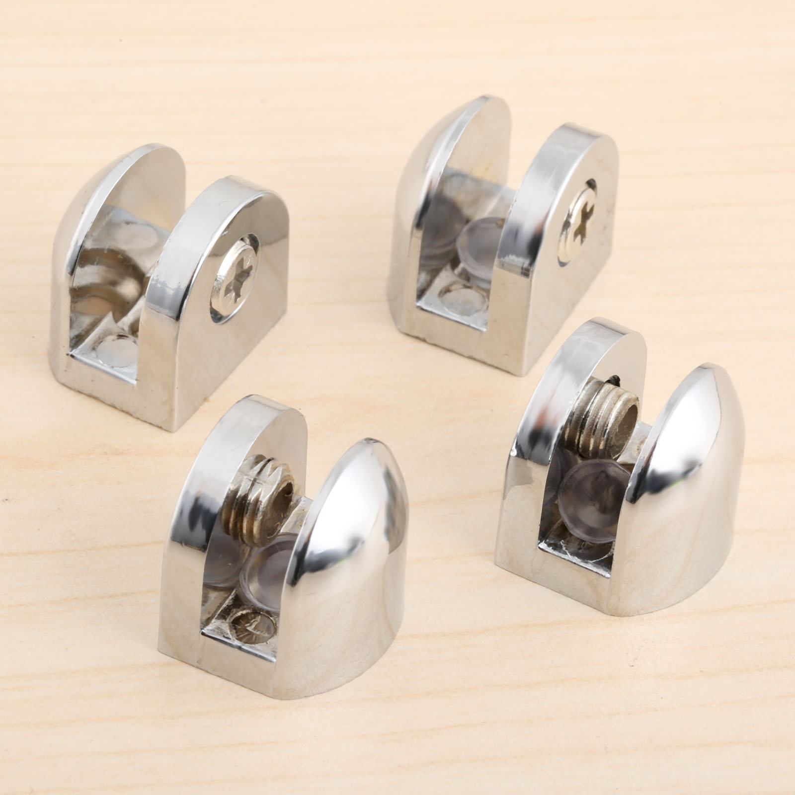 Furniture Hardware Screws - 4 stks/set Zinklegering Verstelbare Glazen Plank