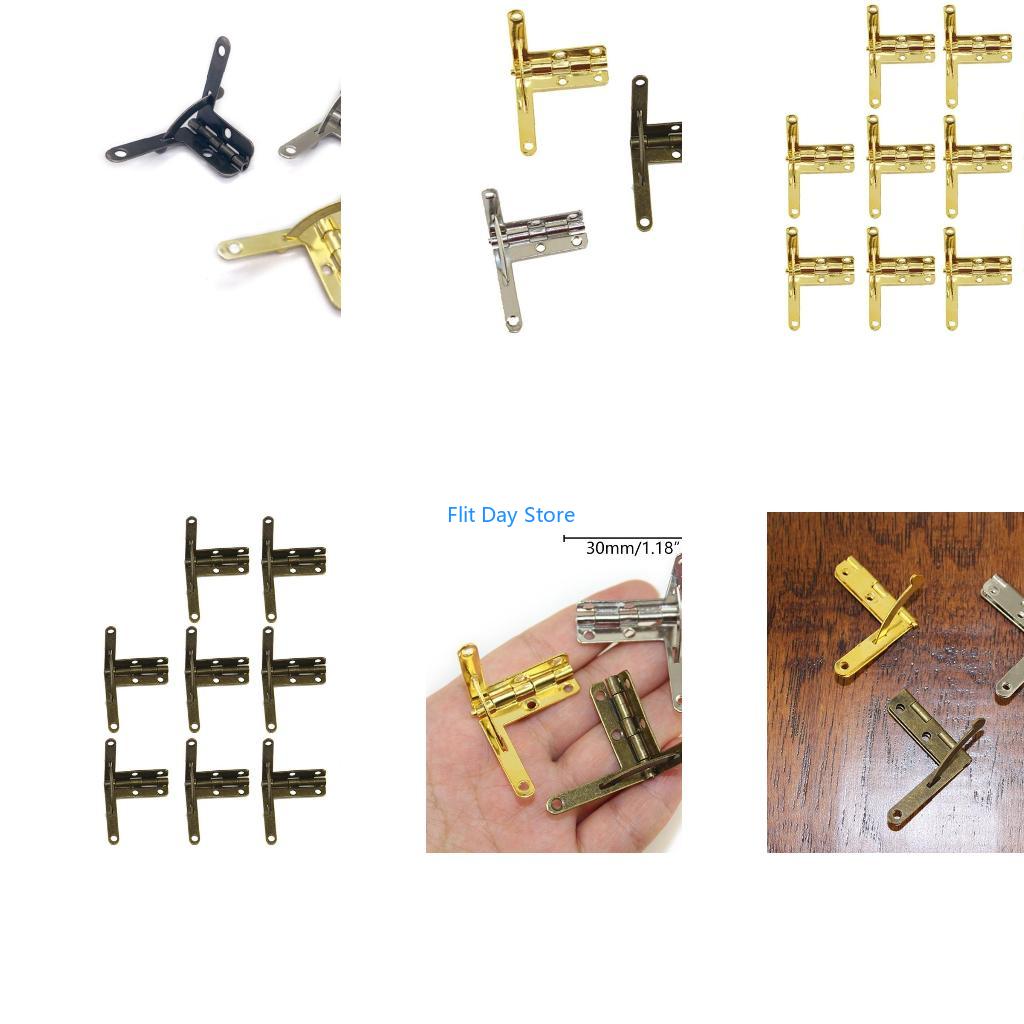 Furniture Hardware Antique - F92C 10 stuks 90 ° 30X33mm
