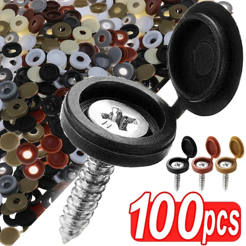 Furniture Hardware Screws - Scharnierende kunststof schroefdop Cover Fold Snap
