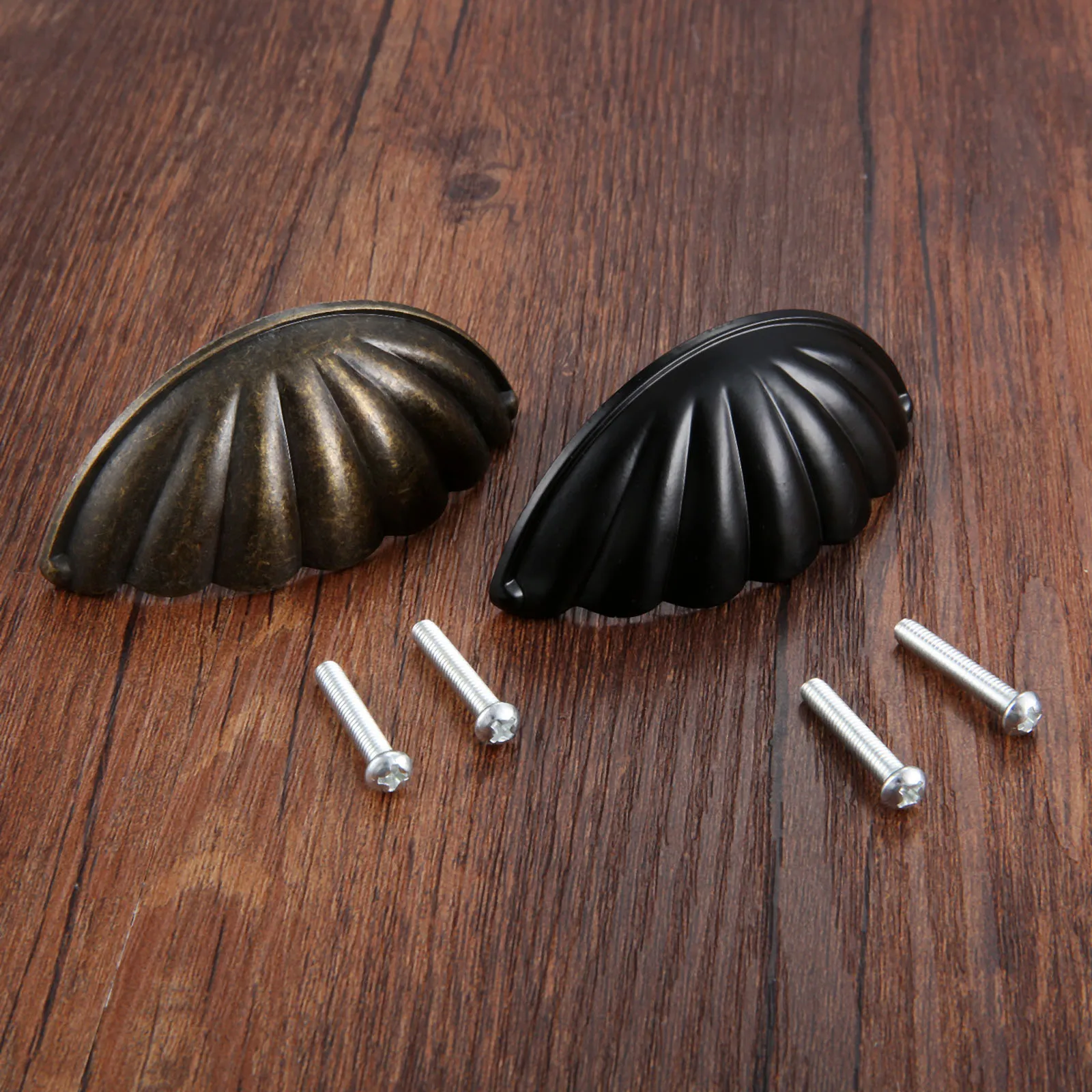 Furniture Hardware Factory - 1Pc Legering Shell Vorm Handvat Halve