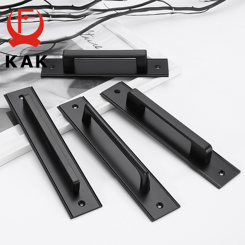 Furniture Hardware Black - KAK Aluminium Zwart Deurgrepen voor Binnendeuren