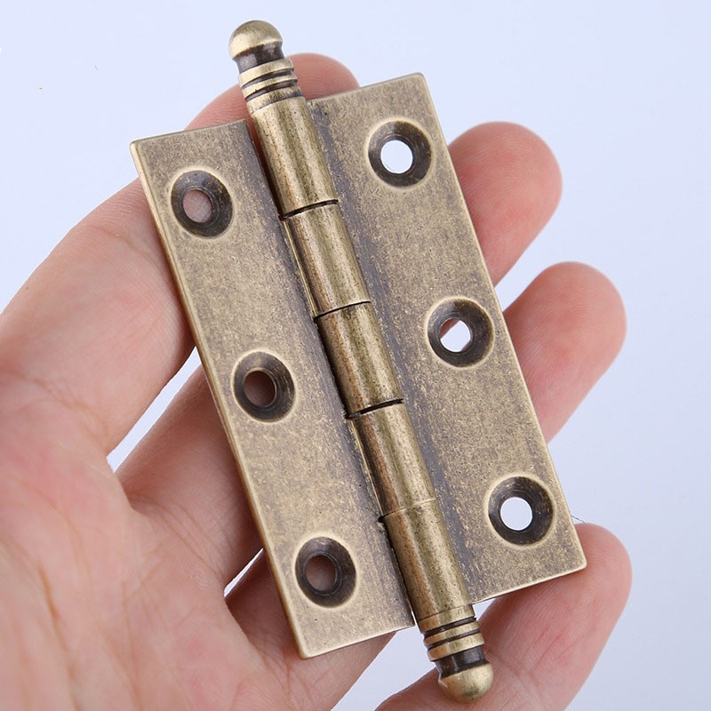 Furniture Hardware Antique - 4 Stuks Antiek Messing Deurscharnieren 2/2.5/3