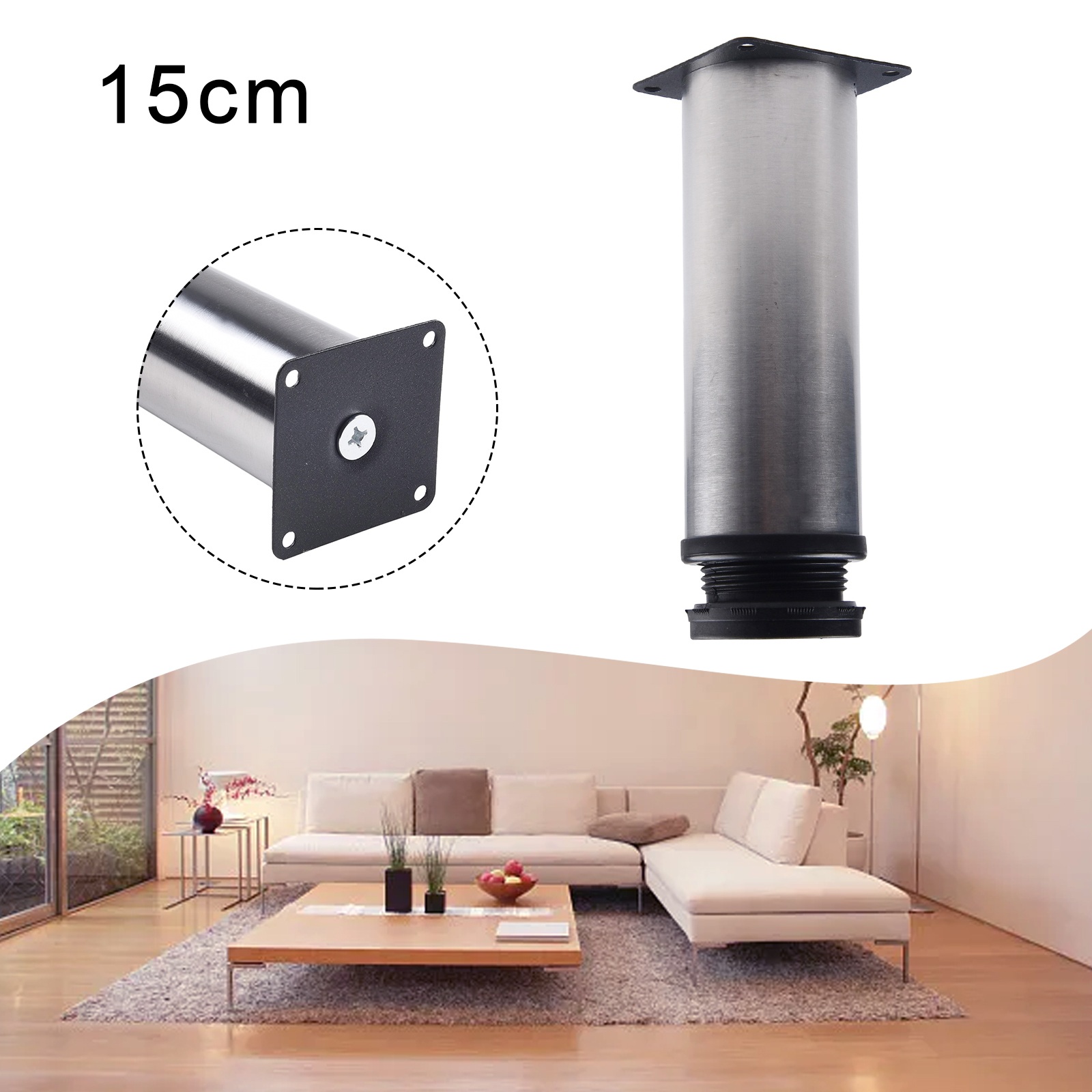 Roestvrijstalen meubelpoot Ver - Furniture Hardware Screws recensie en prijs