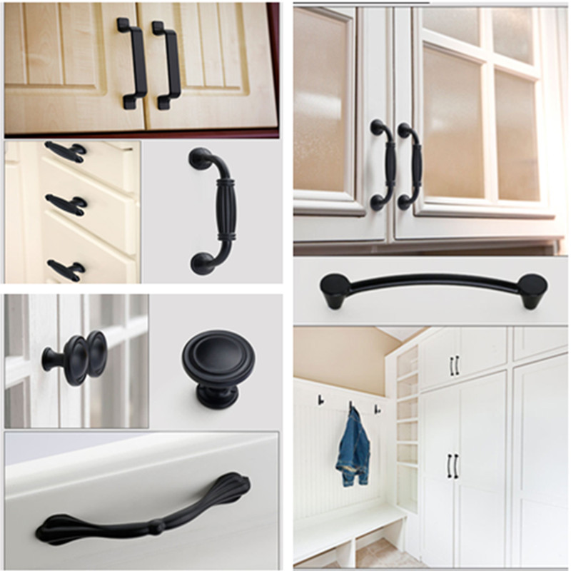 Zwarte handgrepen voor meubelk - Furniture Hardware China recensie en prijs