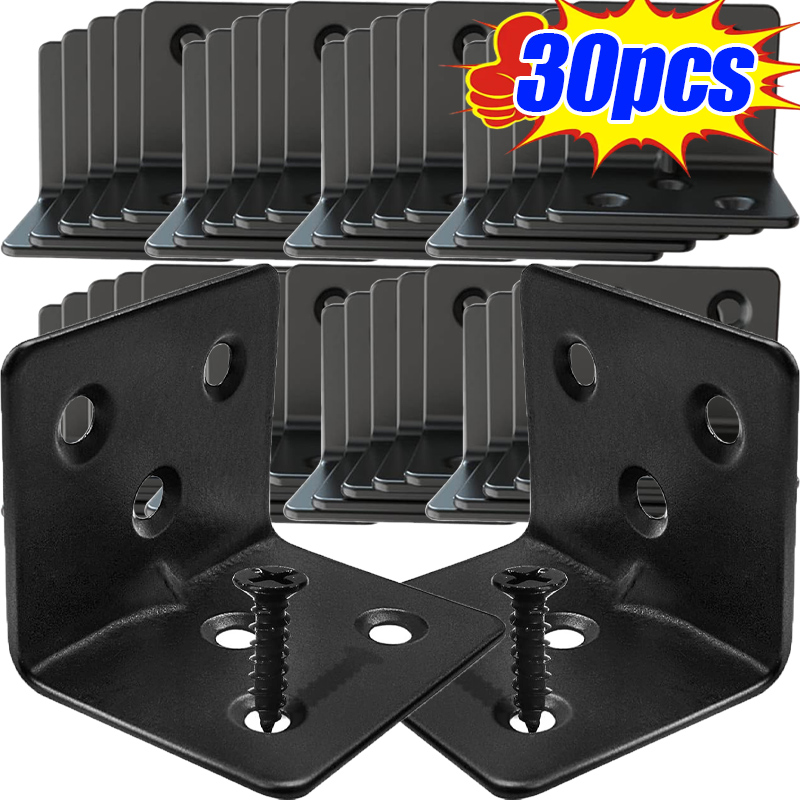 10/30 stuks zwarte L-vormige h - Furniture Hardware Black recensie en prijs