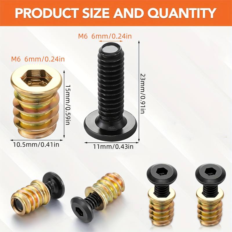 10 STKS Schroefdraadinserts Mo - Furniture Hardware Screws recensie en prijs