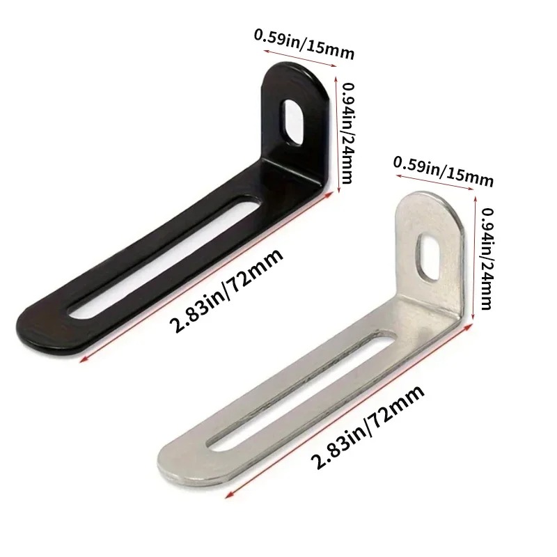 10 stuks L-vormige verstelbare - Furniture Hardware Black recensie en prijs