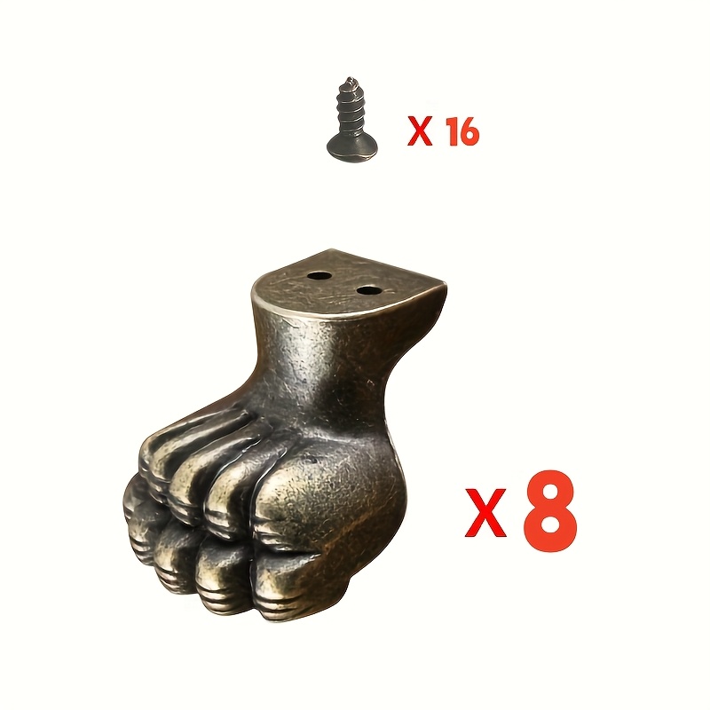 8 stuks antieke voet messing s - Furniture Hardware Antique recensie en prijs