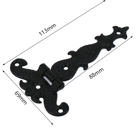 2-pack zware zwarte poort scha - Furniture Hardware Black recensie en prijs
